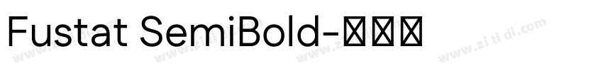 Fustat SemiBold字体转换